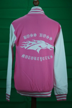 College Jacket Horse Bubblegum/White